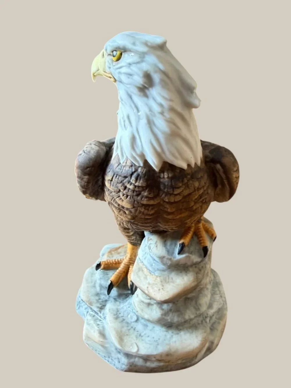 Gorham Gallery Birds American Bald Eagle Figurine Vignette Japan Vintage 5